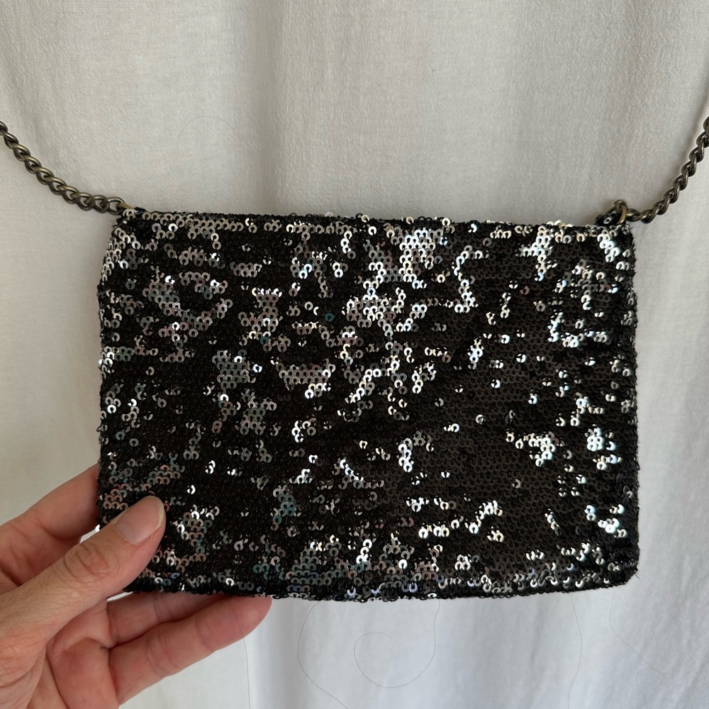 J Crew sequin crossbody purse